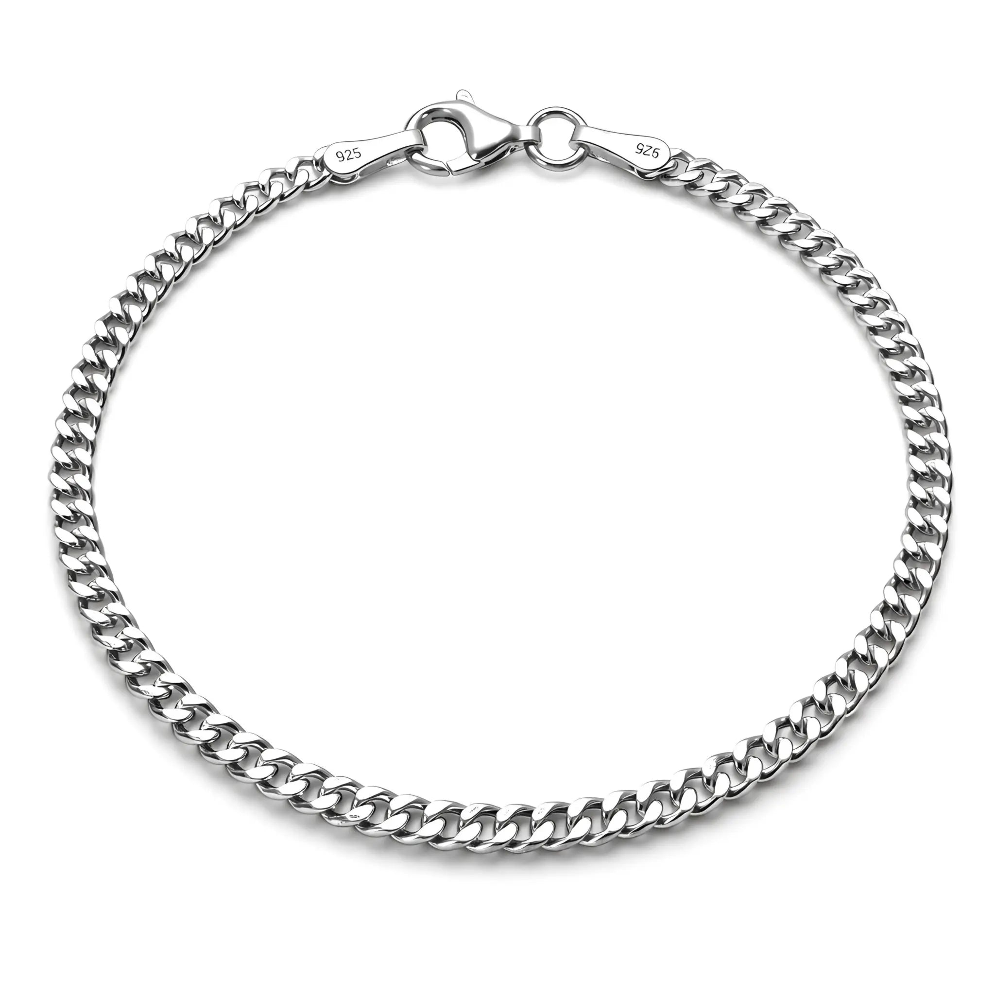 2,8MM MIAMI CUBAN LINK PANZERKETTEN ARMBAND - SILBER 925