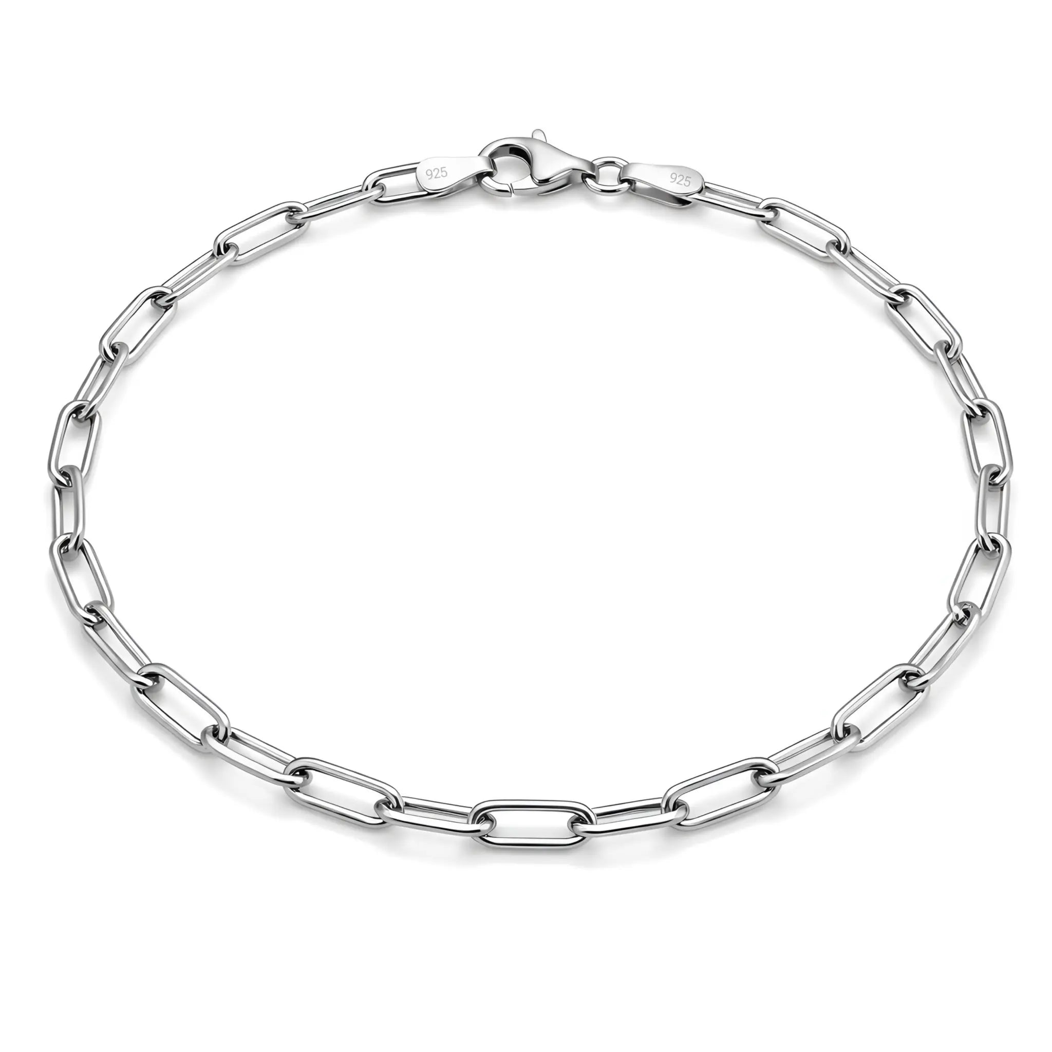 3,5MM PAPERCLIP ARMBAND - SILBER 925