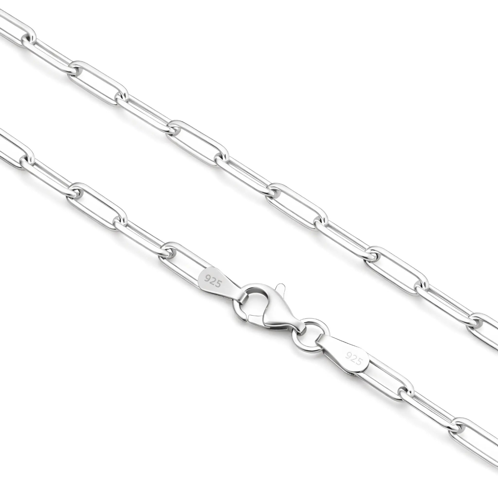 3,5MM PAPERCLIP KETTE - SILBER 925