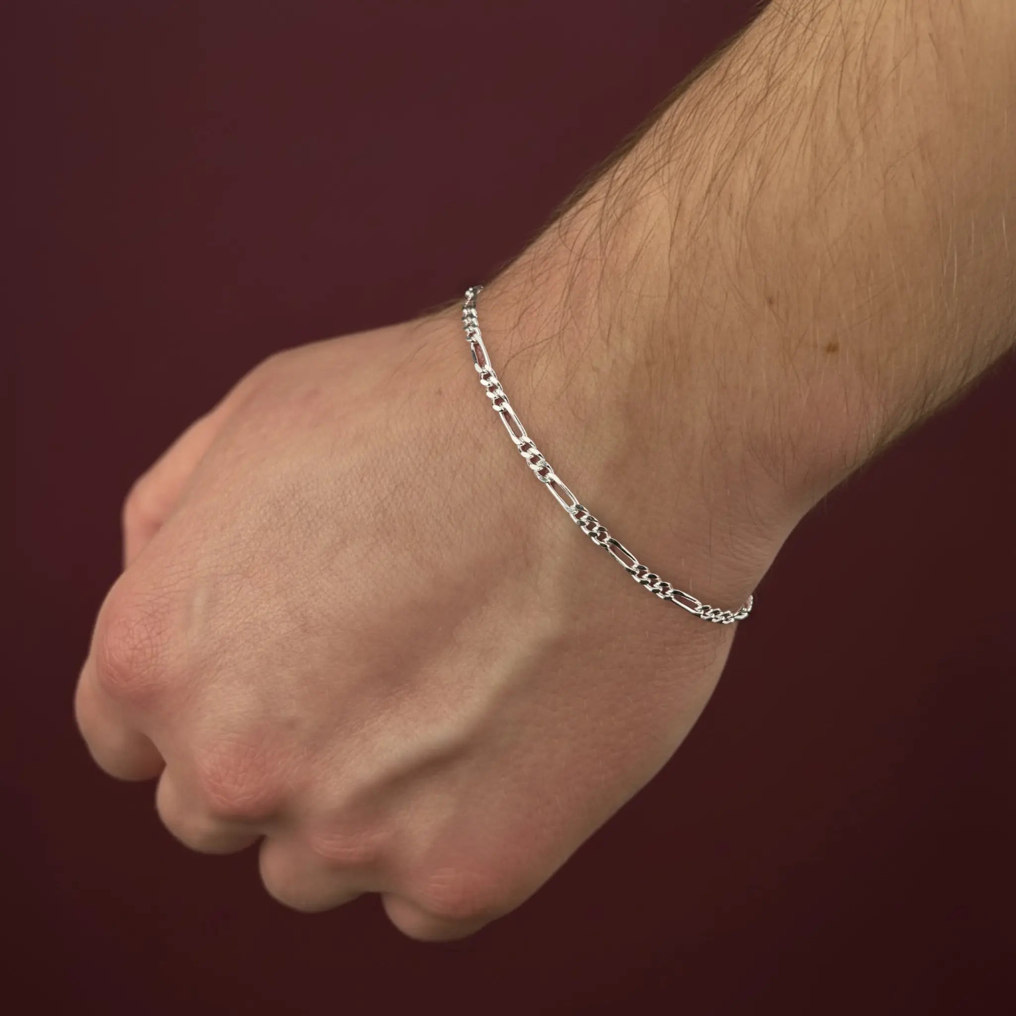 2,8MM FIGARO ARMBAND - SILBER 925
