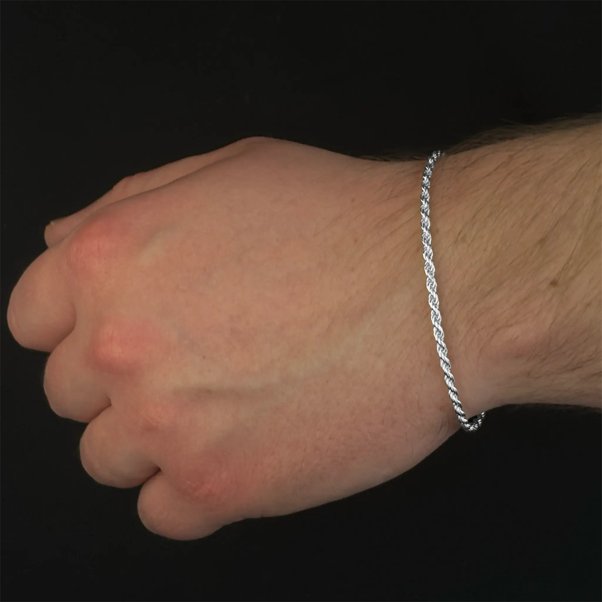 2,5MM KORDELKETTEN ARMBAND - SILBER 925