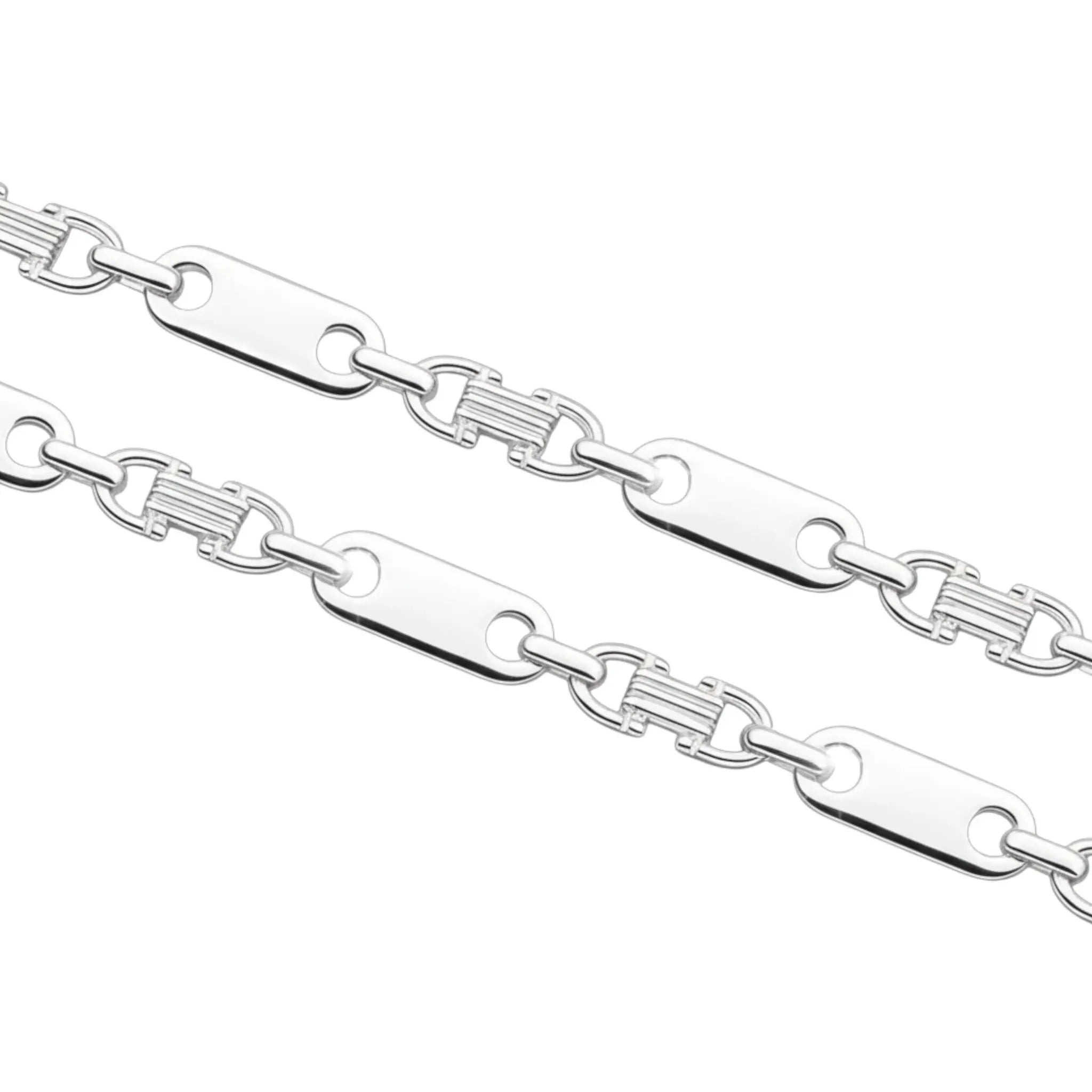6MM PLATTENKETTEN ARMBAND - SILBER 925