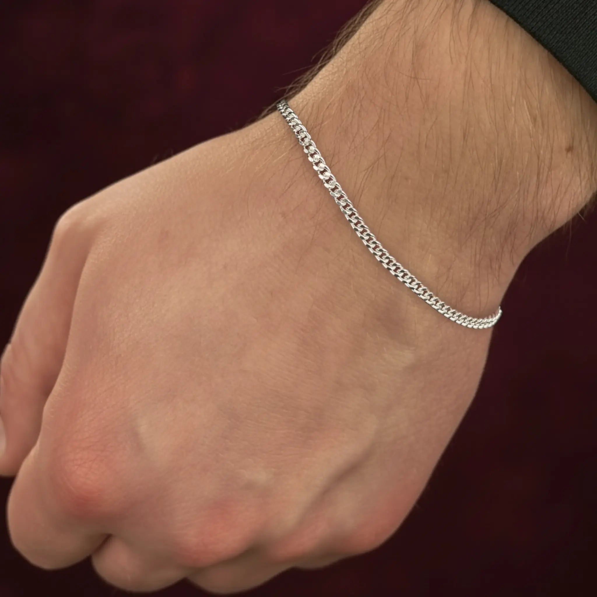 2,8MM MIAMI CUBAN LINK PANZERKETTEN ARMBAND - SILBER 925