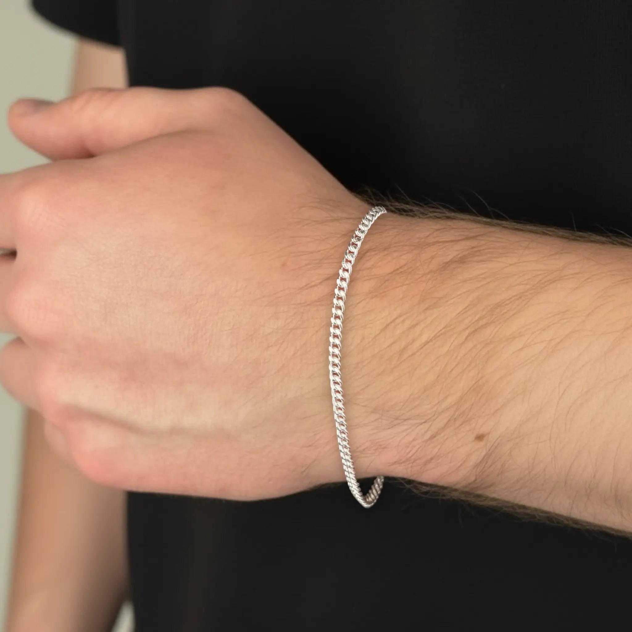2,8MM MIAMI CUBAN LINK PANZERKETTEN ARMBAND - SILBER 925